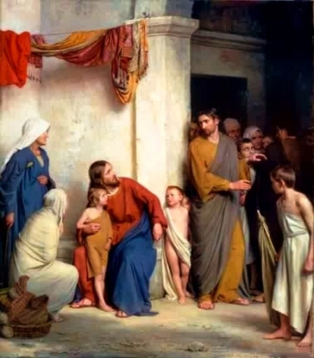 FAMOUS PAINTINGS OF JESUS WITH CHILDREN, Bible study questions