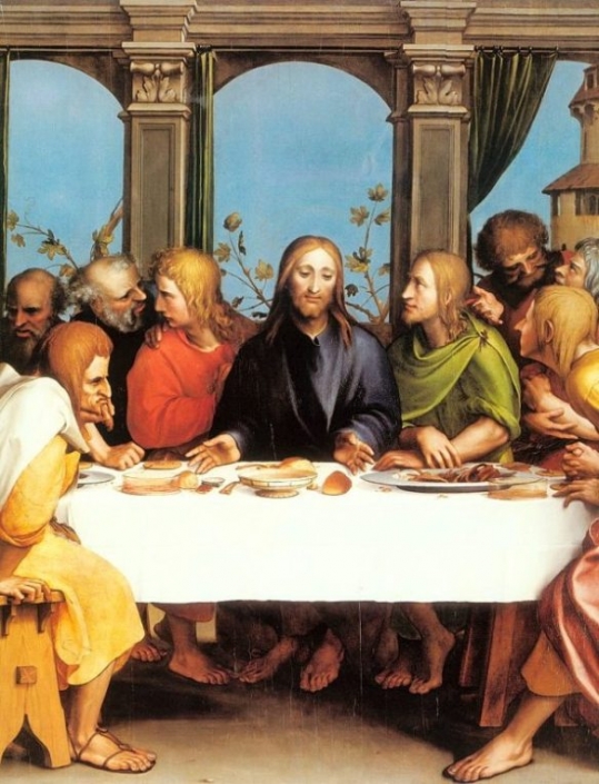 PAINTINGS OF JESUS AT THE LAST SUPPER with Bible study questions